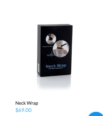 HiDow Neck Wrap Accessory for Electrotherapy Pain Relief Devices with conductor spray -  TrueStim BC Pain Relief Devices