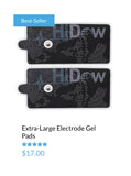 HiDow Extra-Large Rectangular Electrode Gel Pads for Electrotherapy Devices -  TrueStim BC Pain Relief Devices